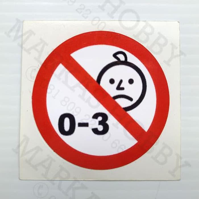 

Stiker / Sticker Under 0-3 Age ( Warning Sign )