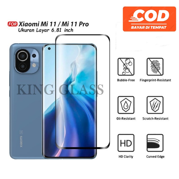 TEMPERED GLASS XIAOMI MI 11 / MI 11 PRO FULL COVERED PREMIUM QUALITY