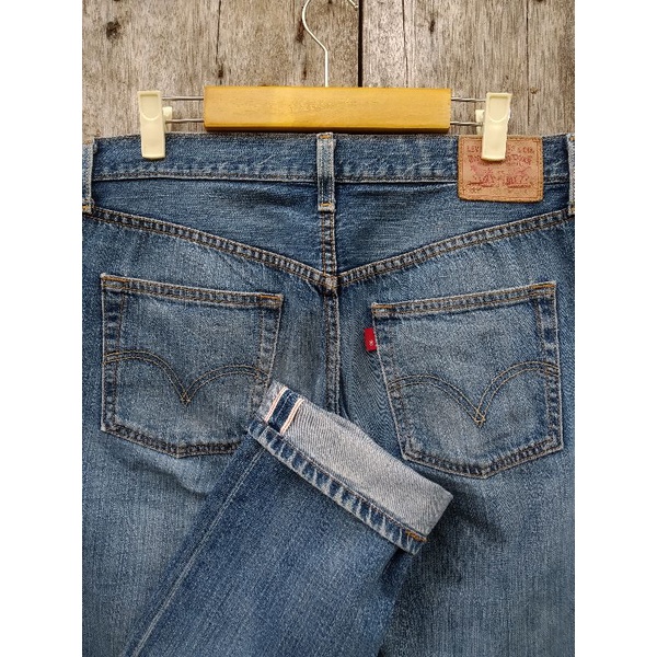 levis 501 selvedge slim fit blue wash size fit 30 second original