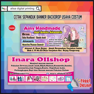 contoh spanduk jual hijab - desain spanduk keren