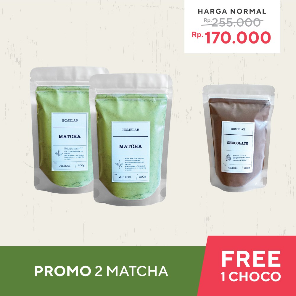 Promo Beli Matcha Powder 2 Bungkus - Gratis... 1