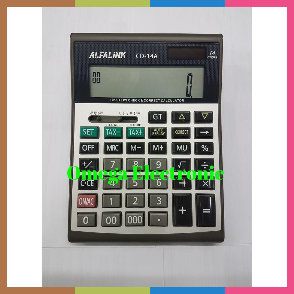 

Alfalink Calculator Cd14A Kalkulator Meja Check Correct 14 Digits