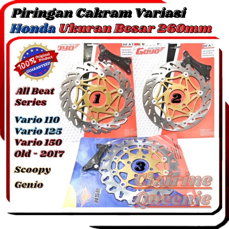 Piringan Cakram Variasi Honda Scoopy Beat Fi New Karbu Vario 110 125 150 Techno New Spacy Piringan C