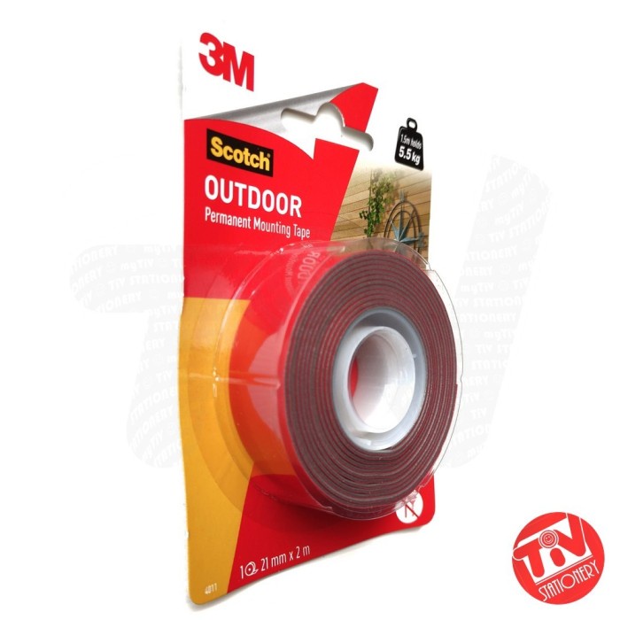 

Promo Double Tape 3M Scotch 4011 Outdoor Permanent Mounting Tape 21Mm X 2M Terbatas