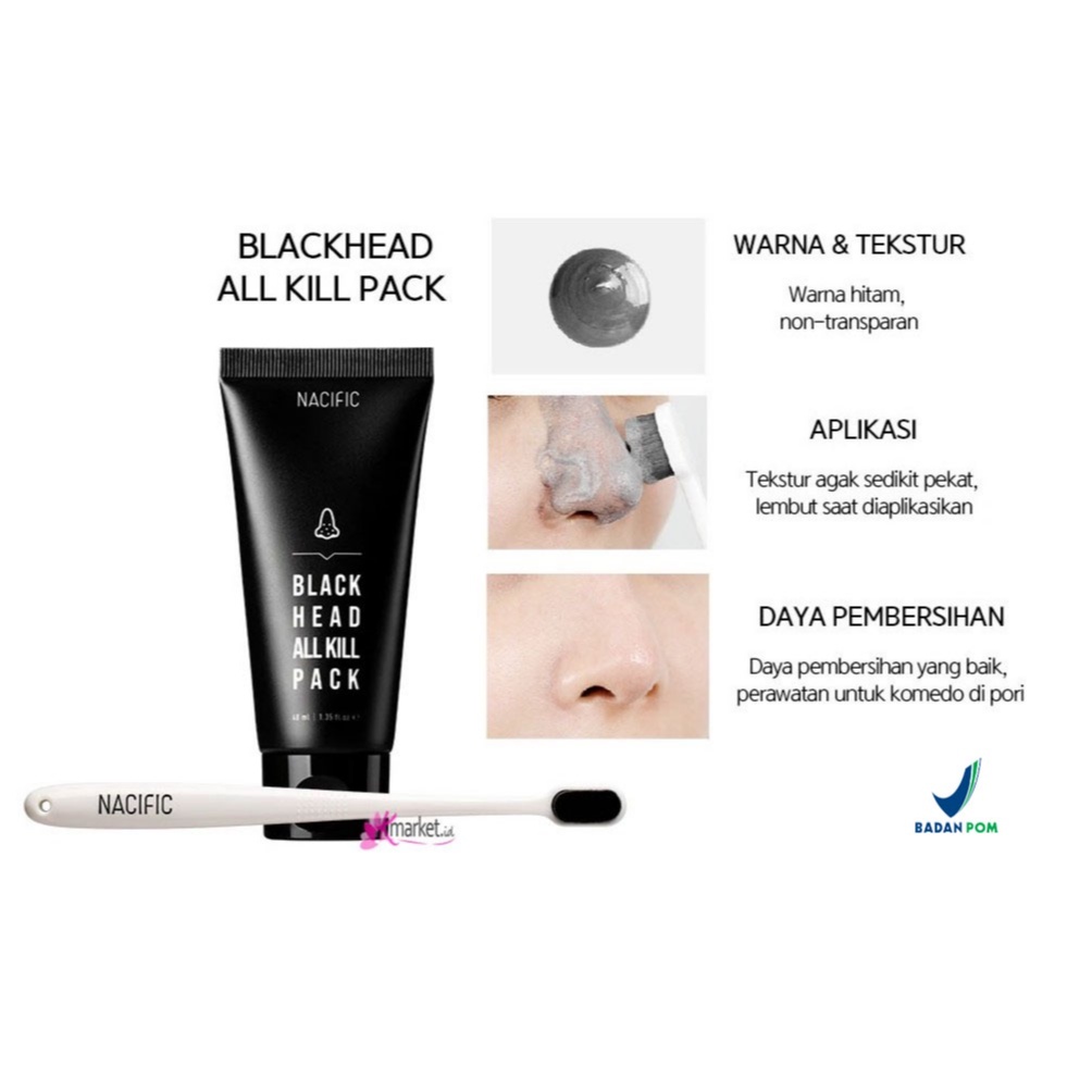 [BPOM] NACIFIC - Blackhead All Kill Pack 40ml