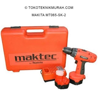 Maktec Mt 065-Sk-2 / Mt065sk2 - Mesin Bor Tanpa Kabel Baterai 13mm