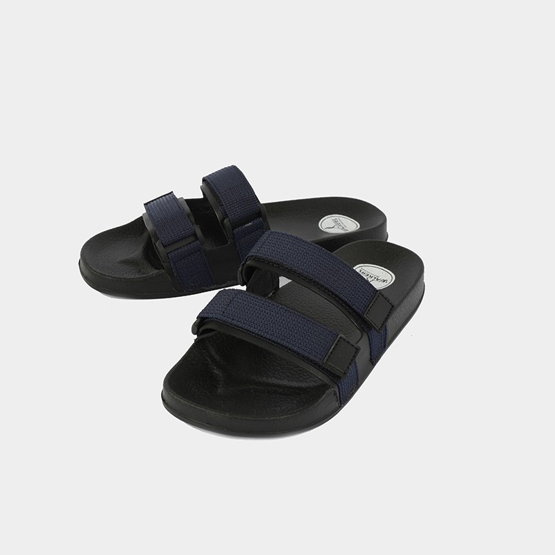 BISA COD! Sandal Pria Walkers SLIDE 2 Full Black Casual Gaya Trendy TERMURAH