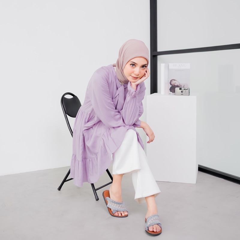 Boho grey X  sandal boho / sandal etnik / sandal bohemian / sandal wanita-2