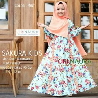  Gamis  online terbaru  baju  muslim anak  gamis  anak  umur 9 