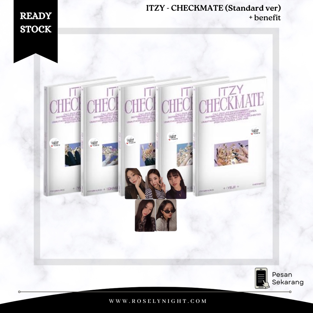 READY STOCK ITZY - MINI ALBUM [CHECKMATE] + benefit Photocard