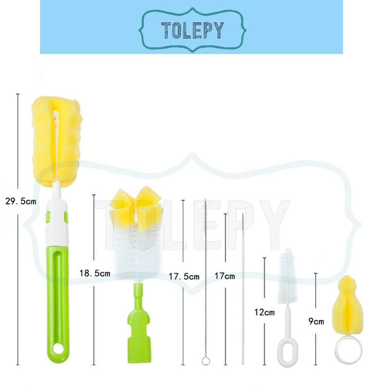 Bottle Brush 6 in 1 / Sikat botol bayi 6 in 1 / Baby Bottle Brush