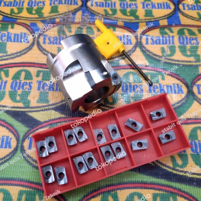 Holder Endmill Milling Facemill 40mm-4Flut Set Insert Carbide