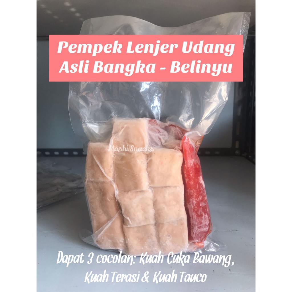 

Pempek Lenjer Udang Asli Bangka Belinyu Belijong Homemade isi 10 Enak