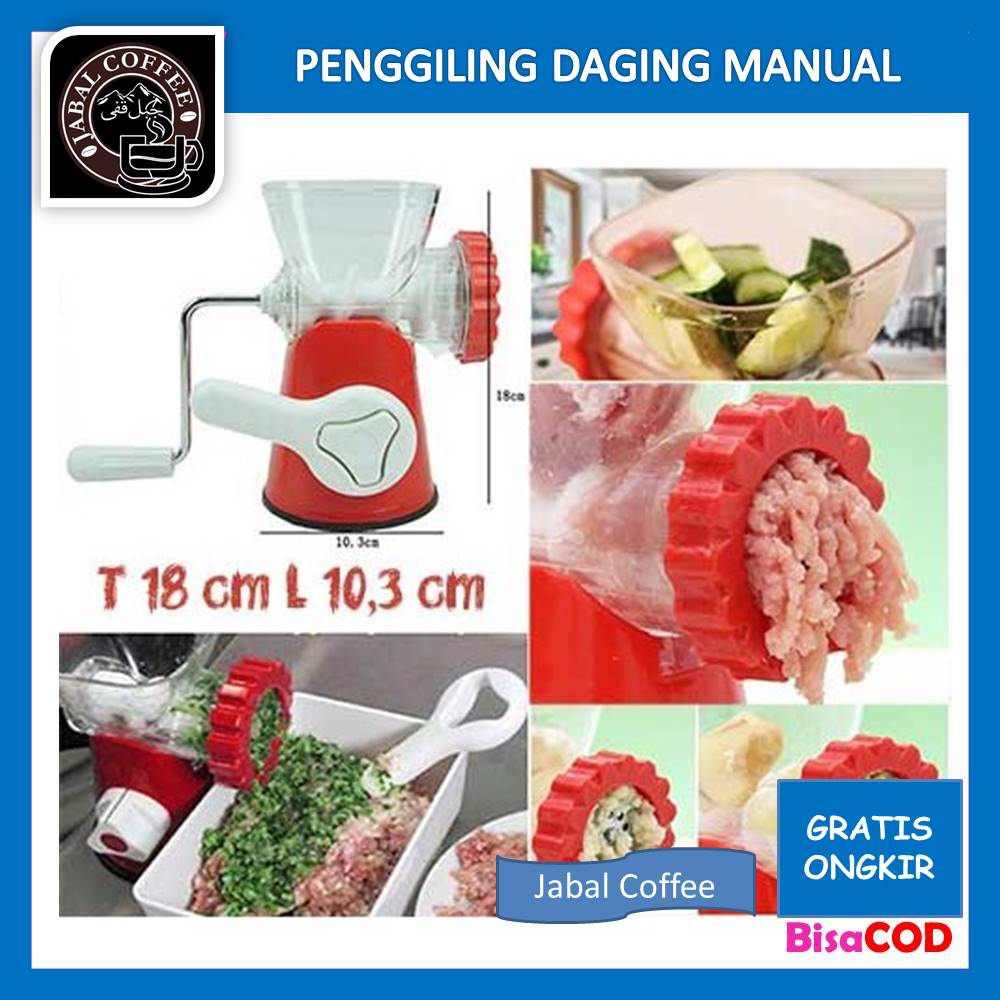 Meat Grinder Penggiling Daging / Penggiling Daging Manual / Meat Grinder Manual Merah Hijau