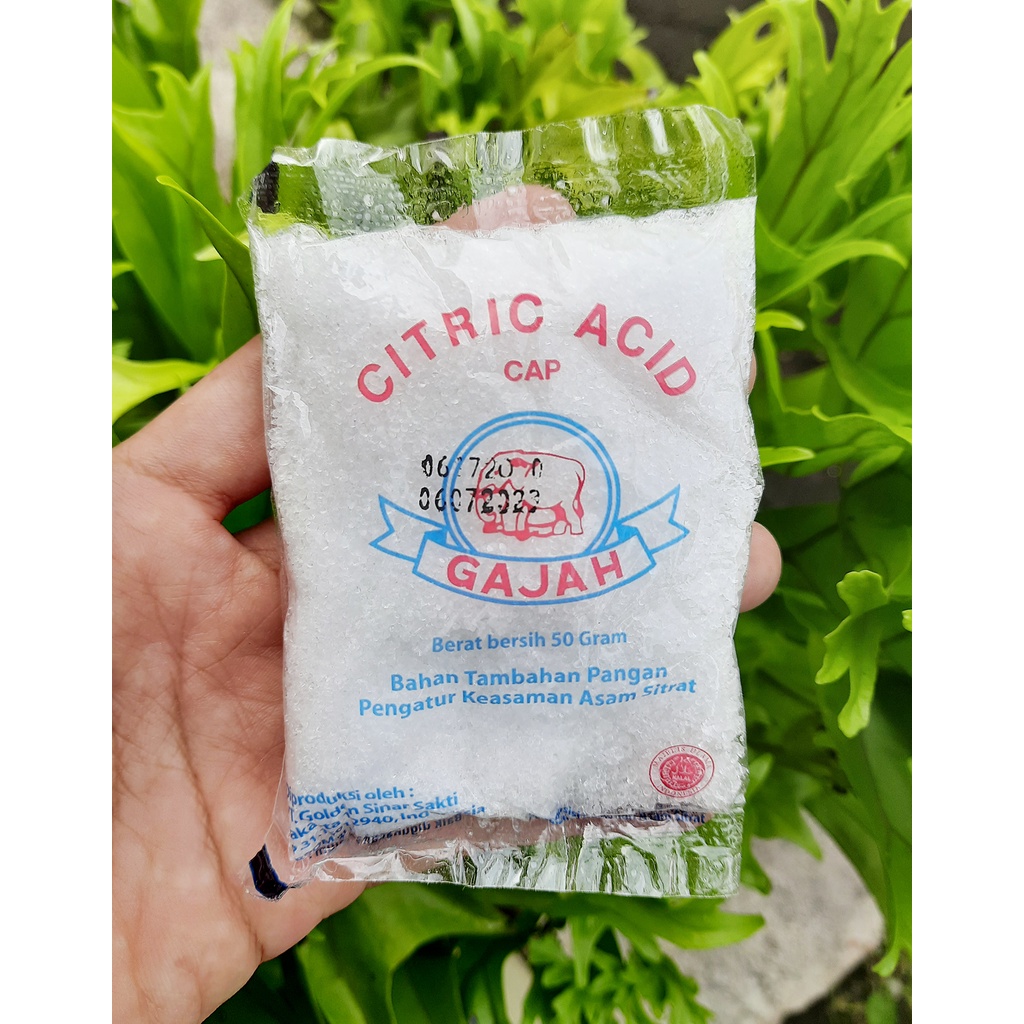 

SS177 Citrun / Citric Acid / Asam Sitrat Cap Gajah 50g x 20pcs (1 pack)