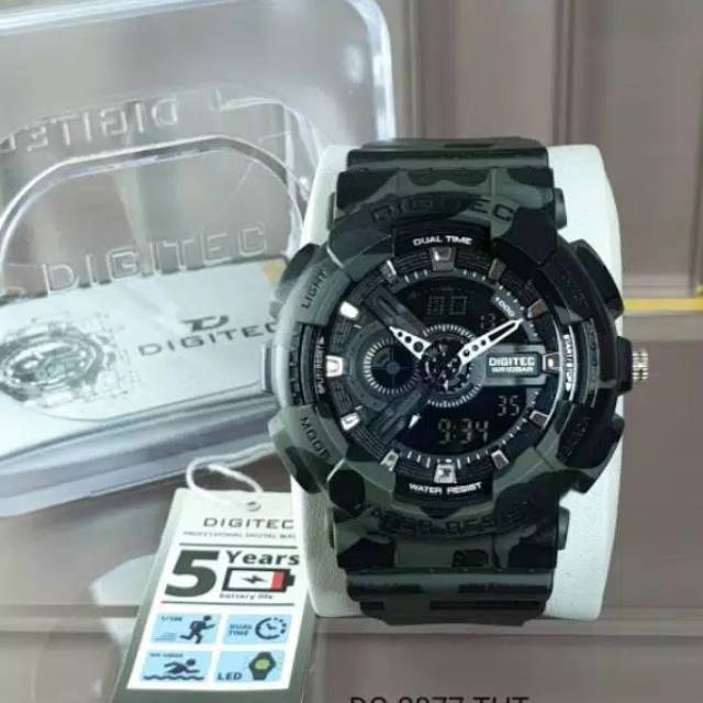 DIGITEC ARMY DG-2077-BLACK JAM TANGAN PRIA
