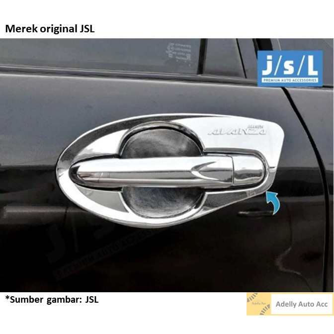 Cover Outer Handle Exclusive Pintu Mobil Toyota All New Avanza Merk JSL - CHROME