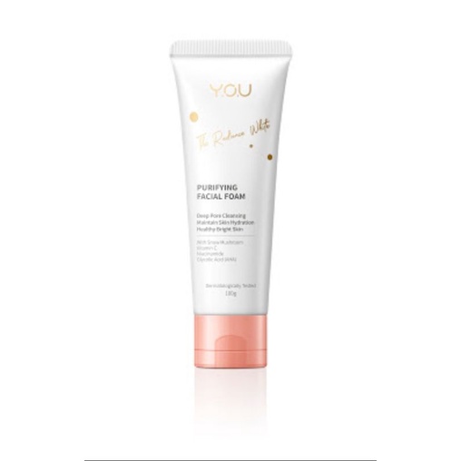 YOU THE RADIANCE WHITE FACIAL FOAM 100g Y.O.U