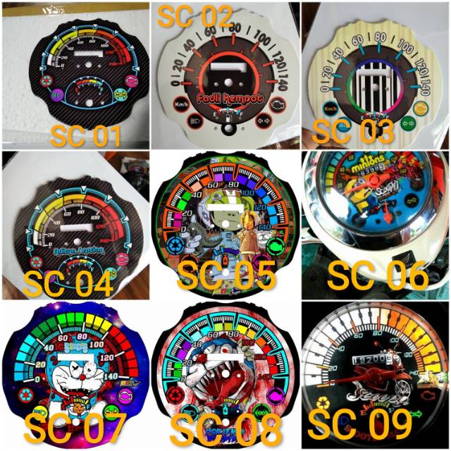 PAPAN PANEL SPEEDOMETER CUSTOM scoopy fi