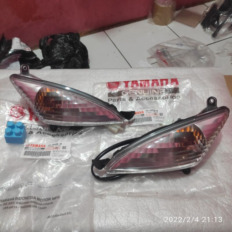 SEN SEIN ASSY DEPAN MIO LAMA SPORTY BOHLAM GEDE SOKET 3 ORIGINAL ORI YAMAHA KANAN KIRI