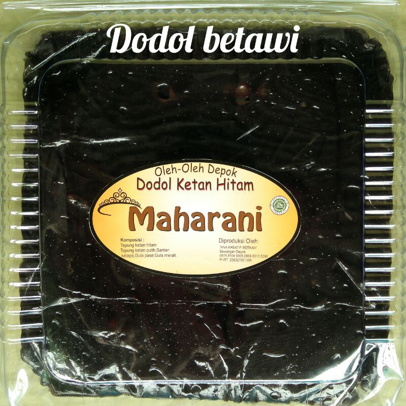 

Dodol Betawi ketan hitam