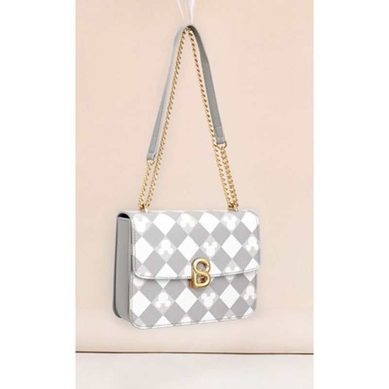 Buttonscarves Dona Bag Ash Grey Preloved Vvgc