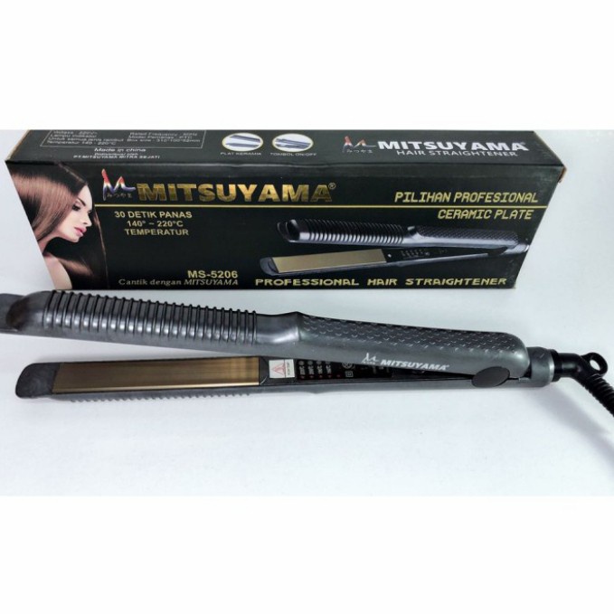 Alat catok Rambut lurus Mitsuyama MS-5206 Catokan rambut keramik Praktis