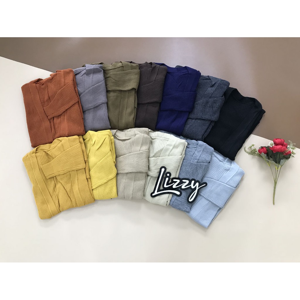 Long cardigan belle PREMIUM BY LIZZY-WARNA LAIN