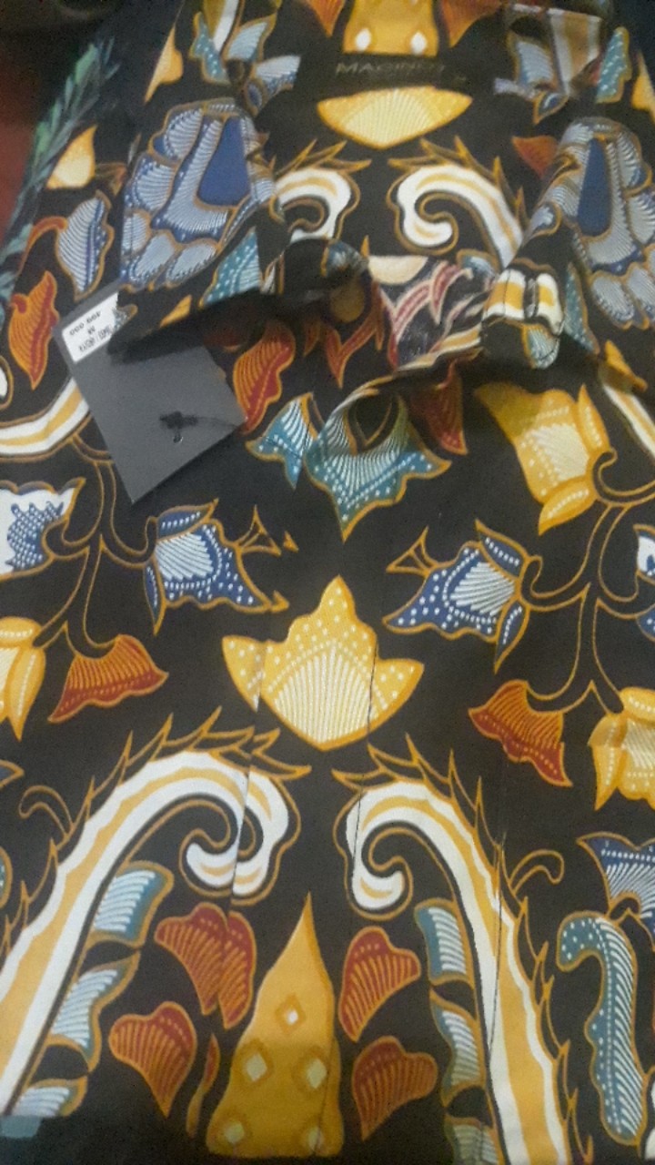 Maginot Kemeja Batik 2.0 Ardiya-ls Lengan Panjang Pria + Free Masker
