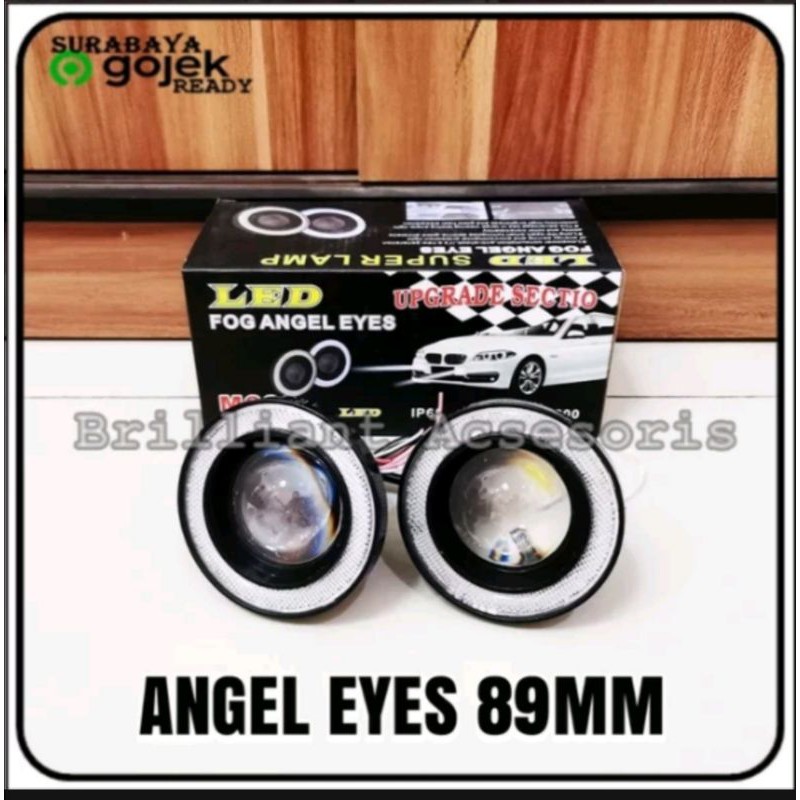 Led Foglamp Angel Eyes Bulat - Led Universal Harga Set
