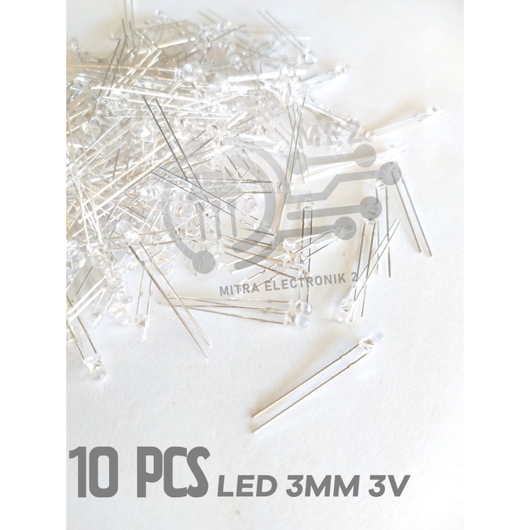 10pcs LED LAMPU INDIKATOR WARNA 3mm