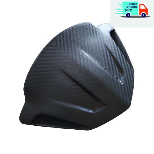 COD Visor Motor Beat Karbu Warna Hitam Bahan akrilik berkualitas - karbon