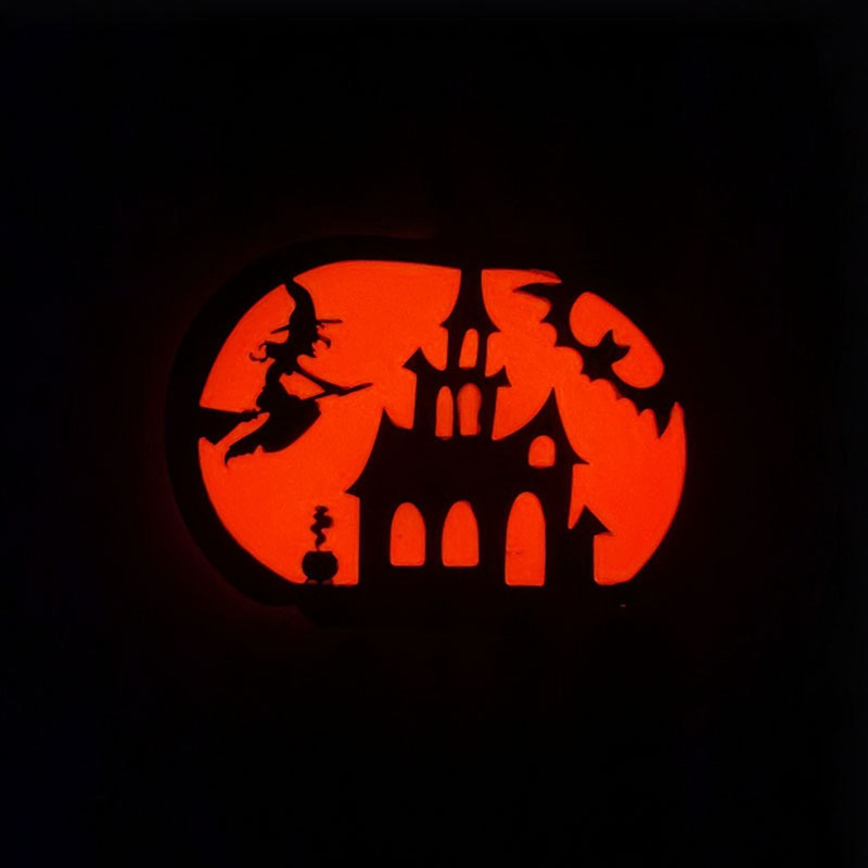 Kiss Hiasan Gantung Bentuk Kelelawar Bahan Kaca Luminous Untuk Dekorasi Pesta Halloween