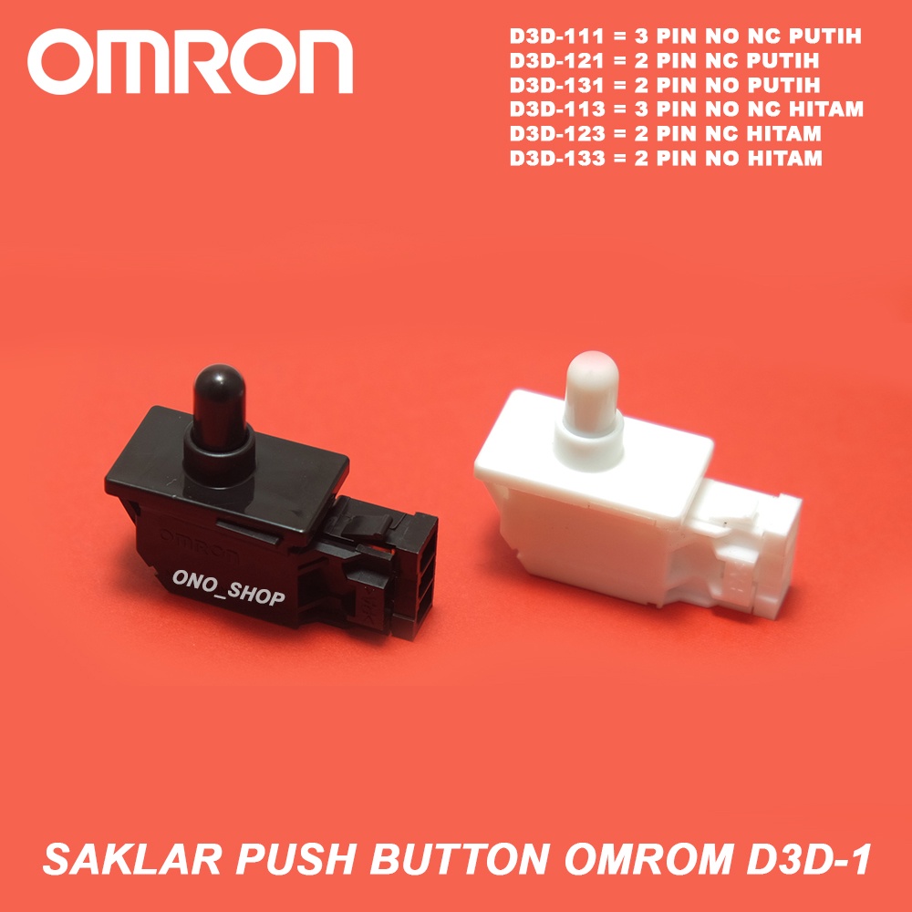 Omron D3D-1 - Saklar Push Button