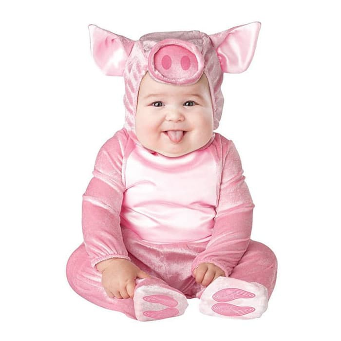 PIG kostum bayi animal kostum foto studio babi baby costume