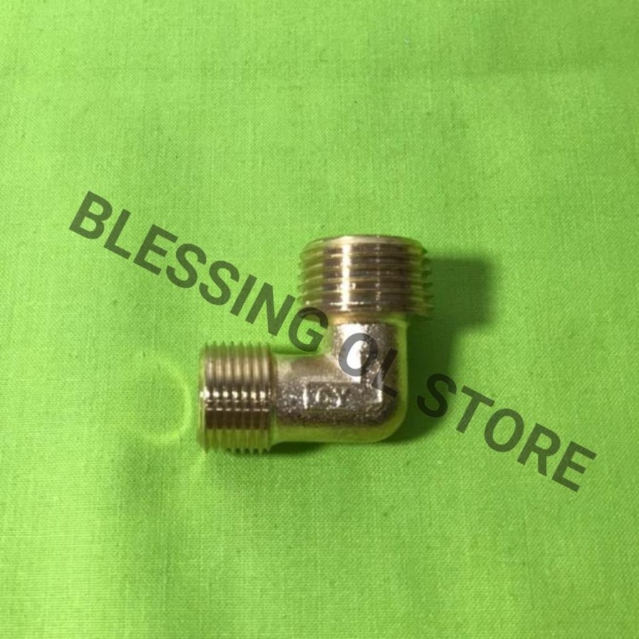 NEPEL L KUNINGAN / NEPEL SAMBUNGAN KOMPRESOR / NEPEL L