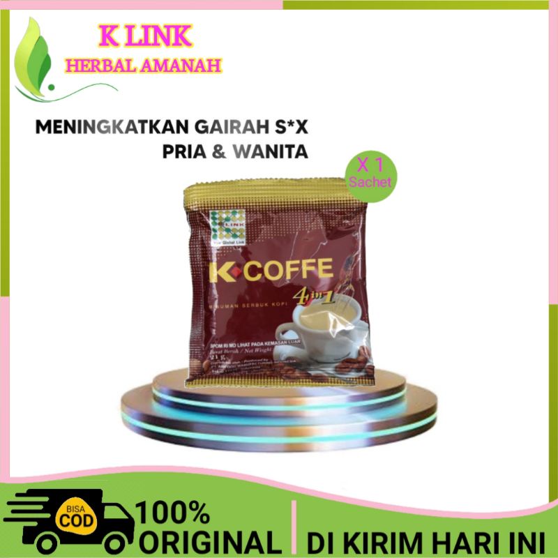 

K link Coffee 4in1.Kopi Kesehatan.Ekstract Gingseng.