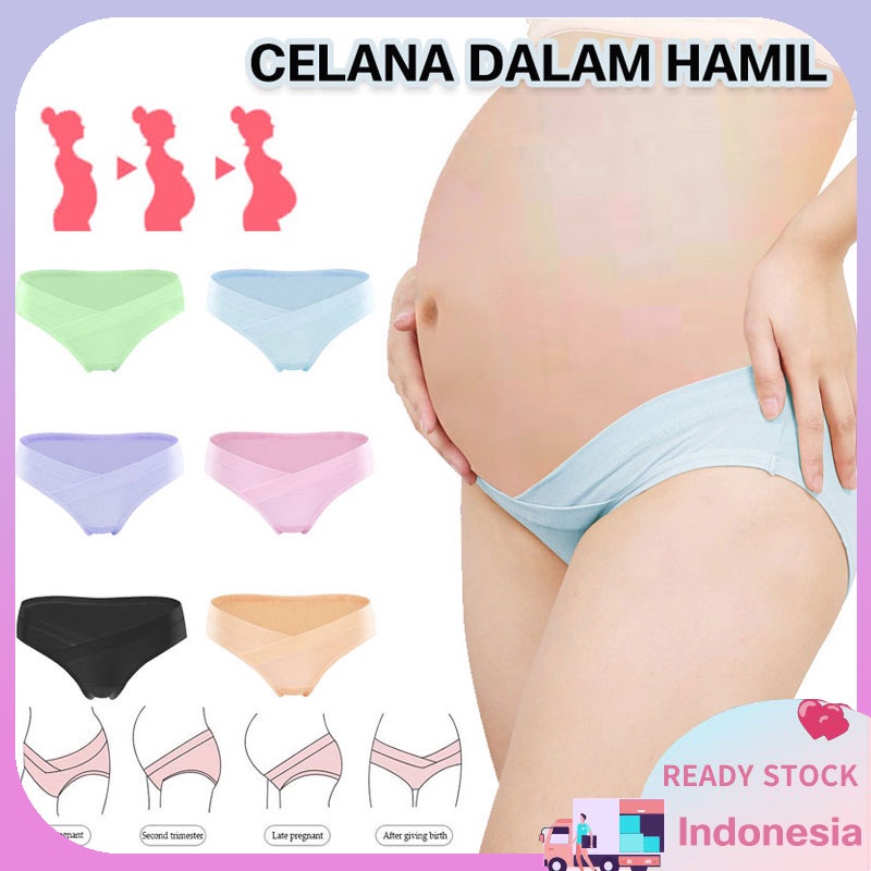 Jumbo Maternity Panty Celana Dalam Wanita Hamil Seamless CD IBU Hamil Cotton maternity Underwear Low Waist Sorex Celana Dalam Pregnant Celana Dalam U-Shaped Briefs 20020