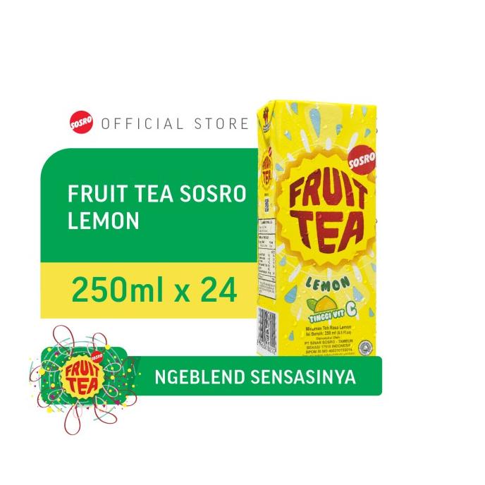 

[COD] Fruit Tea Sosro Lemon Kotak 250ml isi 24pcs [COD]