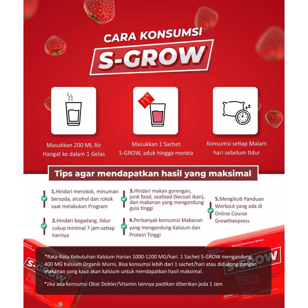 SGROW Susu Peninggi Badan Suplemen Badan Terbaik dan TERPERCAYA