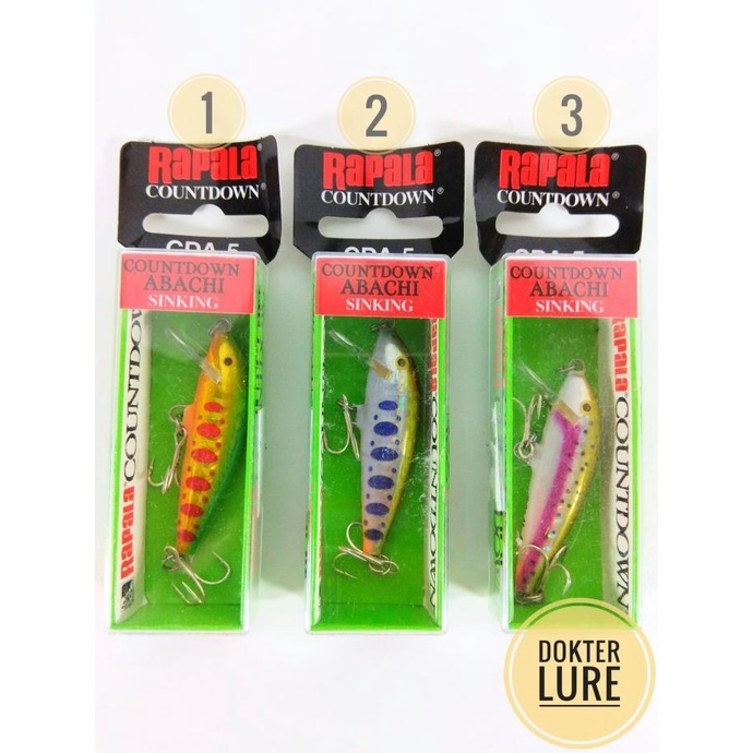 HARGA SPESIAL LURE RAPALA Countdown Abachi CDA5 6gr 5cm Sinking Minnow