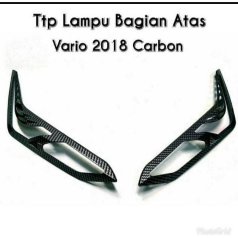 COVER TUTUP ATAS LAMPU SEIN DEPAN HONDA VARIO 150 125 2018 2019 2020 CARBON