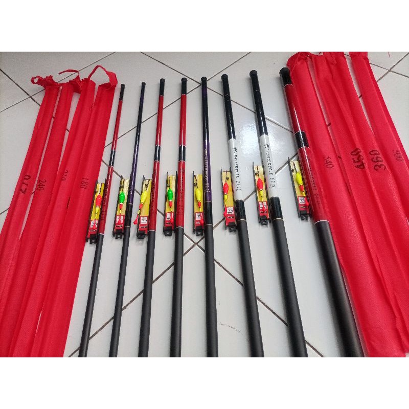 1 Set Joran Tegek Ruas Panjang 1.8M - 5.4M Fishing Set Mancing