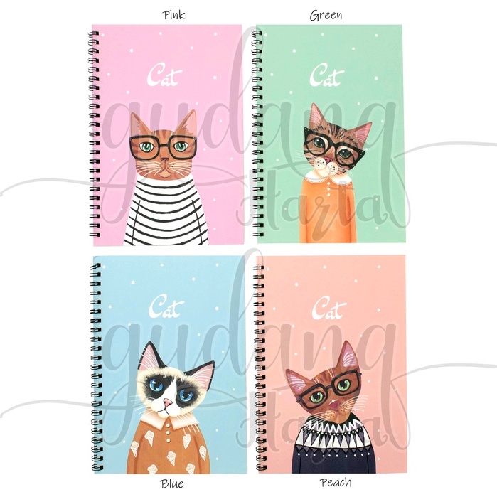 

GCC Notebook A5 Spiral Sweater Cat Buku Motif Kucing Kostum GCC 308810