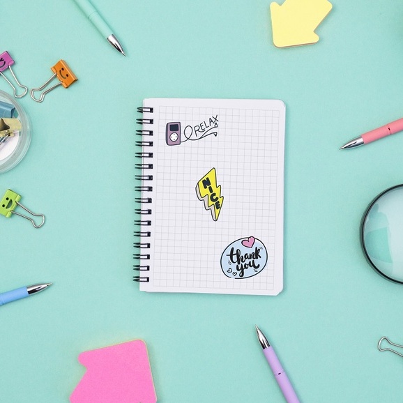 Bukuqu Stiker Journal SJ010 Home untuk Notebook, Planner, Bullet Journal