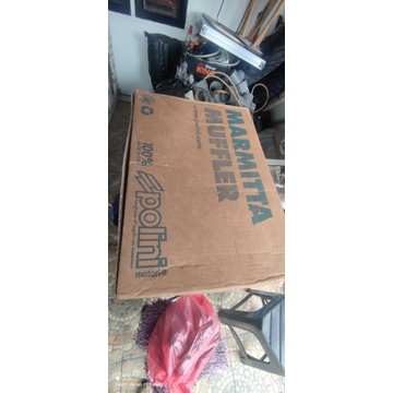 KNALPOT POLINI BANANA ORIGINAL ITALY, KNALPOT VESPA SMALLFRAME