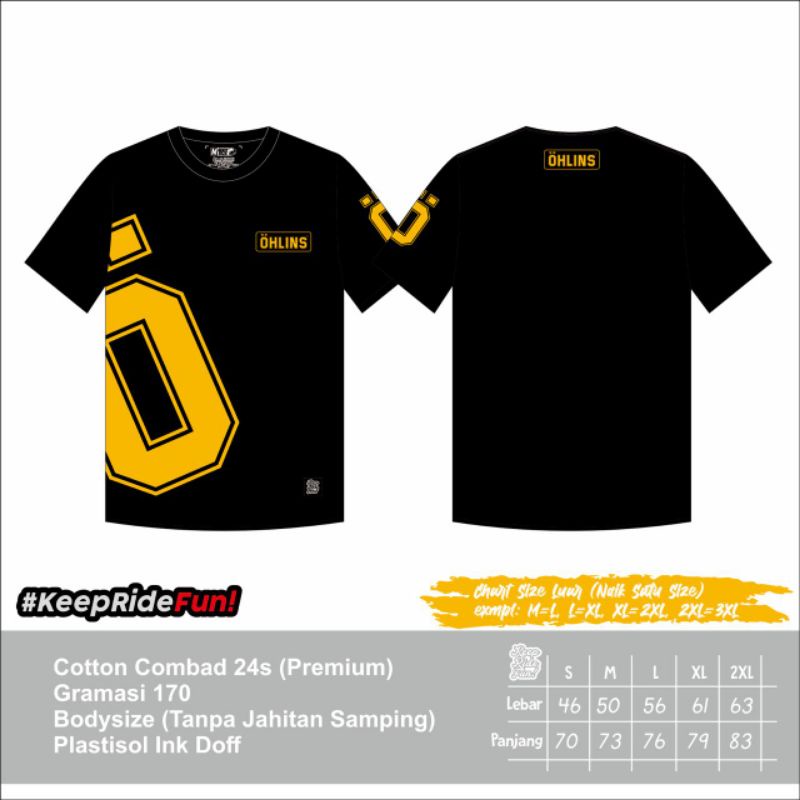 TSHIRT ohlins by KEEP RIDE FUN