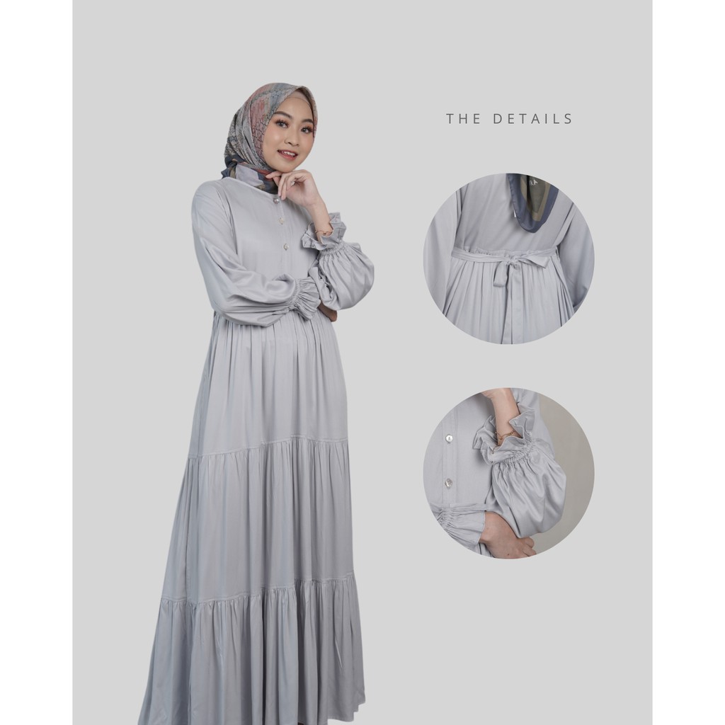 Anna Dress | Gamis Wanita Polos | Gamis Kondangan