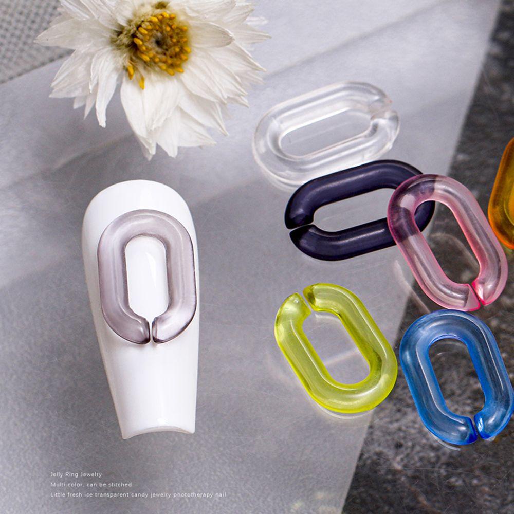 AUGUSTINA Augustina Nail Art Cincin Gesper Jelly Warna Pesona Vintage DIY Hiasan Kuku