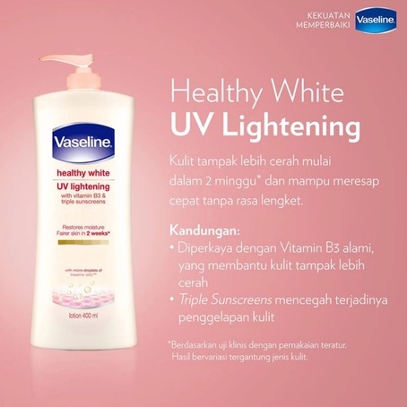 Vaseline healthy white UV Lightening Lotion 400ml